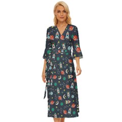 Cute-patterns- Midsummer Wrap Dress