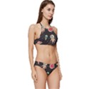 Space Pattern Cartoon Banded Triangle Bikini Set View3