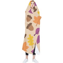 Seamless Verson Of Fal Pattern Wearable Blanket