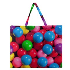 Bubble Gum Zipper Large Tote Bag by artworkshop