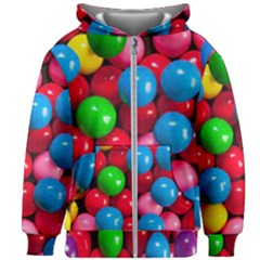 Bubble Gum Kids  Zipper Hoodie Without Drawstring by artworkshop