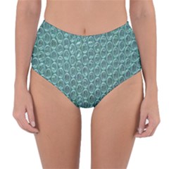 Bubble Wrap Reversible High-waist Bikini Bottoms