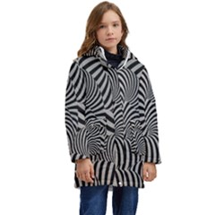 Pattern Kid s Hooded Longline Puffer Jacket