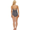 Pattern Knot Front One-Piece Swimsuit View4