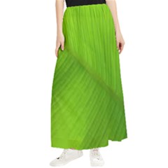 Banana Leaf Maxi Chiffon Skirt by artworkshop