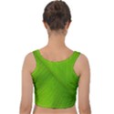 Banana Leaf Velvet Crop Top View2