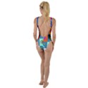 Space-pattern Multicolour High Leg Strappy Swimsuit View2