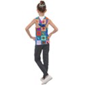 Space-pattern Multicolour Kids  Sleeveless Hoodie View2