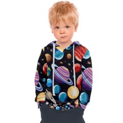 Background-with-many-planets-space Kids  Overhead Hoodie