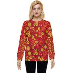 Seamless-pattern-slavic-folk-style Hidden Pocket Sweatshirt