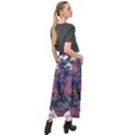 Floral-wallpaper-pattern-with-engraved-hand-drawn-flowers-vintage-style Velour Split Maxi Skirt View2