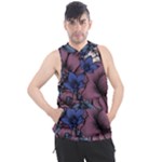 Floral-wallpaper-pattern-with-engraved-hand-drawn-flowers-vintage-style Men s Sleeveless Hoodie