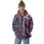 Floral-wallpaper-pattern-with-engraved-hand-drawn-flowers-vintage-style Kids  Oversized Hoodie