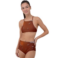 Bubble Beer High Waist Tankini Set