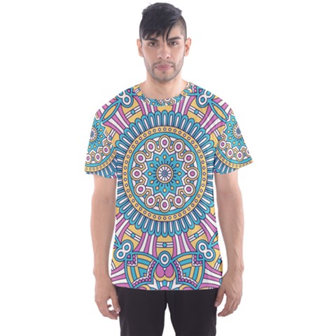 Mandala 01 Men s Sport Mesh Tee by zappwaits