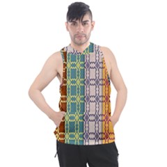 Grungy Vintage Patterns Men s Sleeveless Hoodie by artworkshop