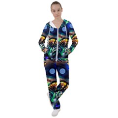 Peacock Feather Drop Women s Tracksuit by artworkshop