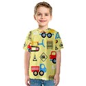 Seamless-pattern-vector-industrial-vehicle-cartoon Kids  Sport Mesh Tee View1