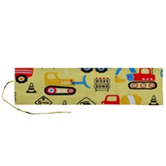 Seamless-pattern-vector-industrial-vehicle-cartoon Roll Up Canvas Pencil Holder (l) by Jancukart