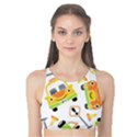 Seamless-pattern-vector-illustration-vehicles-cartoon Tank Bikini Top View1