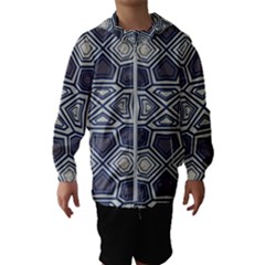 Abstract Pattern Geometric Backgrounds Kids  Hooded Windbreaker by Eskimos