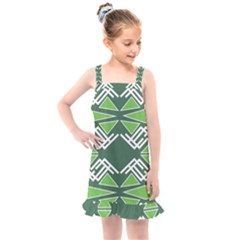 Abstract Pattern Geometric Backgrounds  Kids  Overall Dress by Eskimos