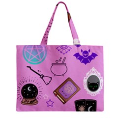 Pastel Goth Witch Pink Zipper Mini Tote Bag