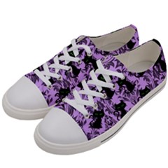 Purple Cats Men s Low Top Canvas Sneakers by NerdySparkleGoth