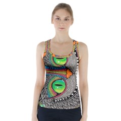 Alice In Wonderland Cat Racer Back Sports Top by artworkshop