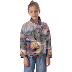 Beauty And The Beast Castle Kids  Half Zip Hoodie by artworkshop