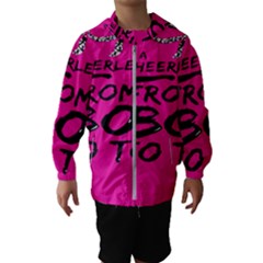 Bow To Toe Cheer Kids  Hooded Windbreaker by artworkshop