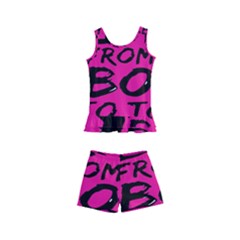 Bow To Toe Cheer Kids  Boyleg Swimsuit by artworkshop