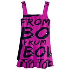 Bow To Toe Cheer Kids  Layered Skirt Swimsuit