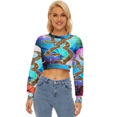 Browning Deer Glitter Galaxy Lightweight Long Sleeve Sweatshirt by artworkshop