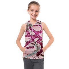 Browning Deer Glitter Kids  Sleeveless Hoodie by artworkshop