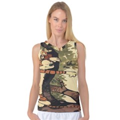 Calvin And Hobbes Women s Basketball Tank Top