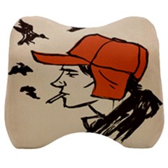 Catcher In The Rye Velour Head Support Cushion by artworkshop