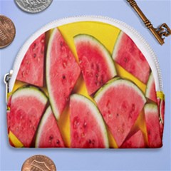 Watermelon Horseshoe Style Canvas Pouch by artworkshop