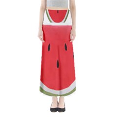 Watermelon Pillow Fluffy Full Length Maxi Skirt by artworkshop