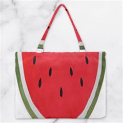 Watermelon Pillow Fluffy Zipper Medium Tote Bag by artworkshop