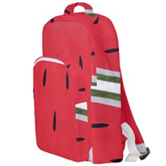 Watermelon Pillow Fluffy Double Compartment Backpack by artworkshop