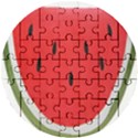 Watermelon Pillow Fluffy Wooden Puzzle Round View1