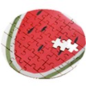 Watermelon Pillow Fluffy Wooden Puzzle Round View2