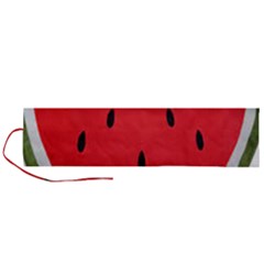 Watermelon Pillow Fluffy Roll Up Canvas Pencil Holder (l) by artworkshop