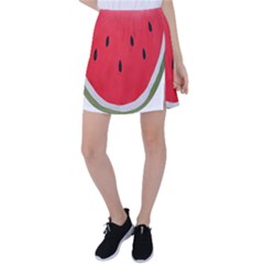 Watermelon Pillow Fluffy Tennis Skirt by artworkshop