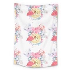 Flamingos Large Tapestry by Sparkle