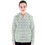 Flowers Pattern Women s Zipper Hoodie