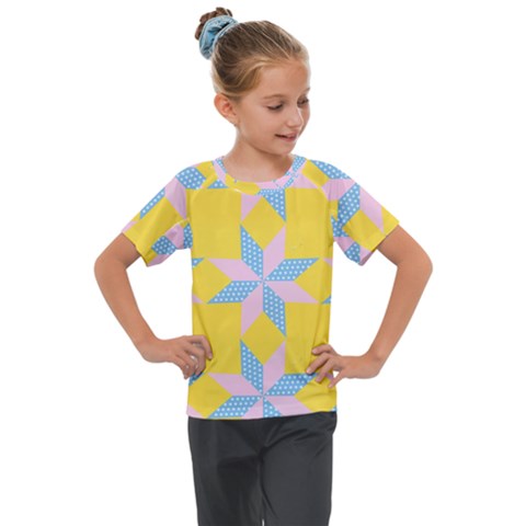 Geometry Kids  Mesh Piece Tee by Sparkle