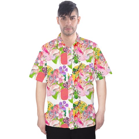 Bunch Of Flowers Men s Hawaii Shirt by Sparkle