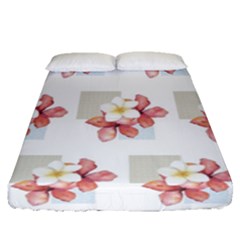 Floral Fitted Sheet (queen Size)